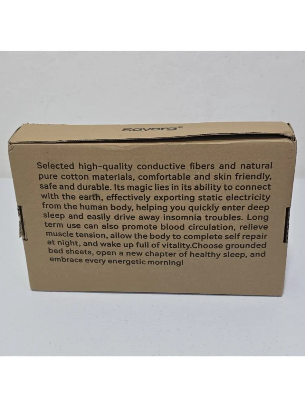 Sayorg Grounding Bedding Fitted Sheet Grey King Size